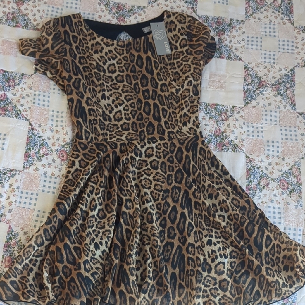 Leopard Print Mini Dress